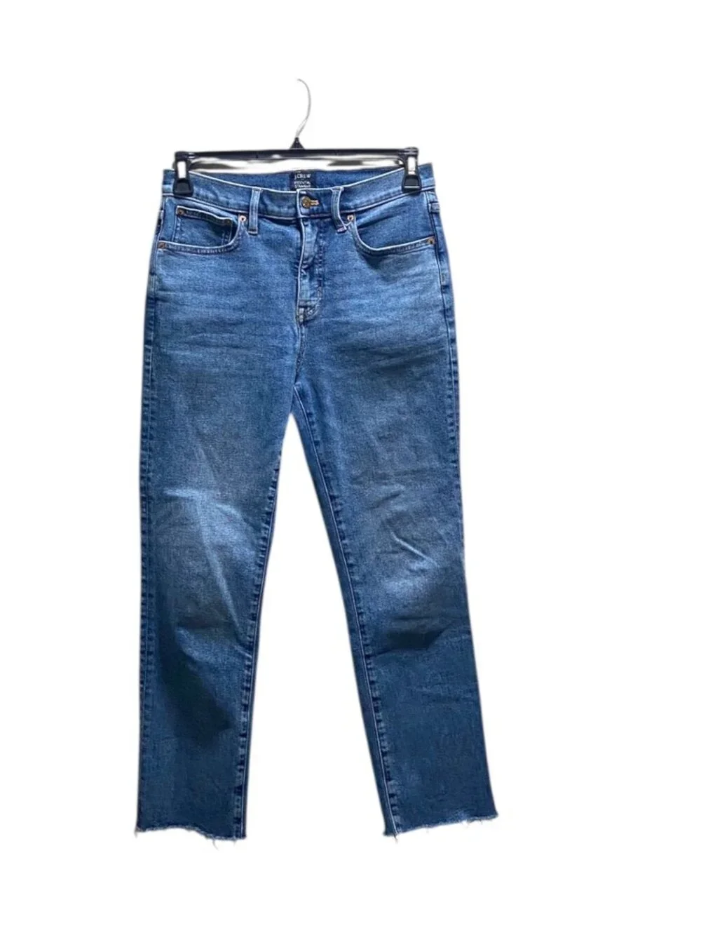 J.Crew Essential Straight Leg Jeans Blue Size 27 Preppy Minimalist Classic Cute